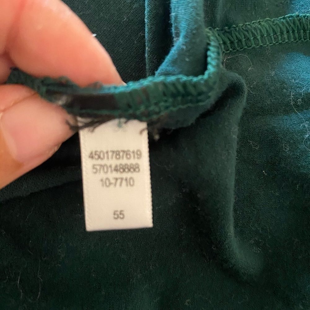 White House Black Market, emerald green blouse - Picture 5 of 7